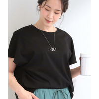 【S-LL/洗濯機可】異素材切り替え ひんやりTシャツ