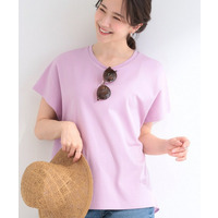 【S-LL/洗濯機可】異素材切り替え ひんやりTシャツ