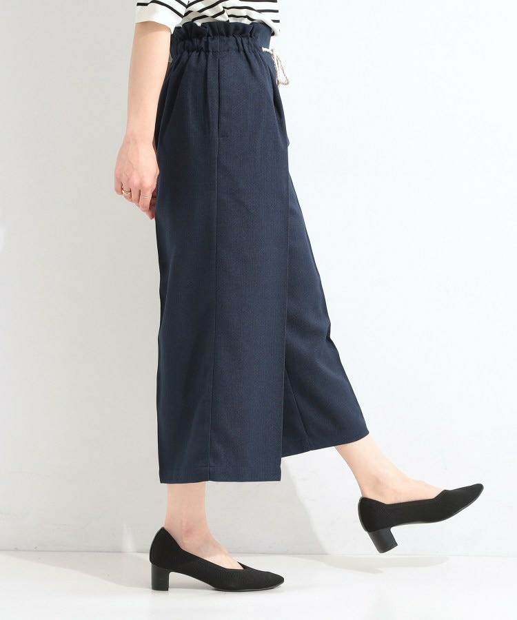 【S-LL】ロープベルトが爽やか ガウチョパンツ12