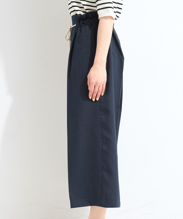 【S-LL】ロープベルトが爽やか ガウチョパンツ15