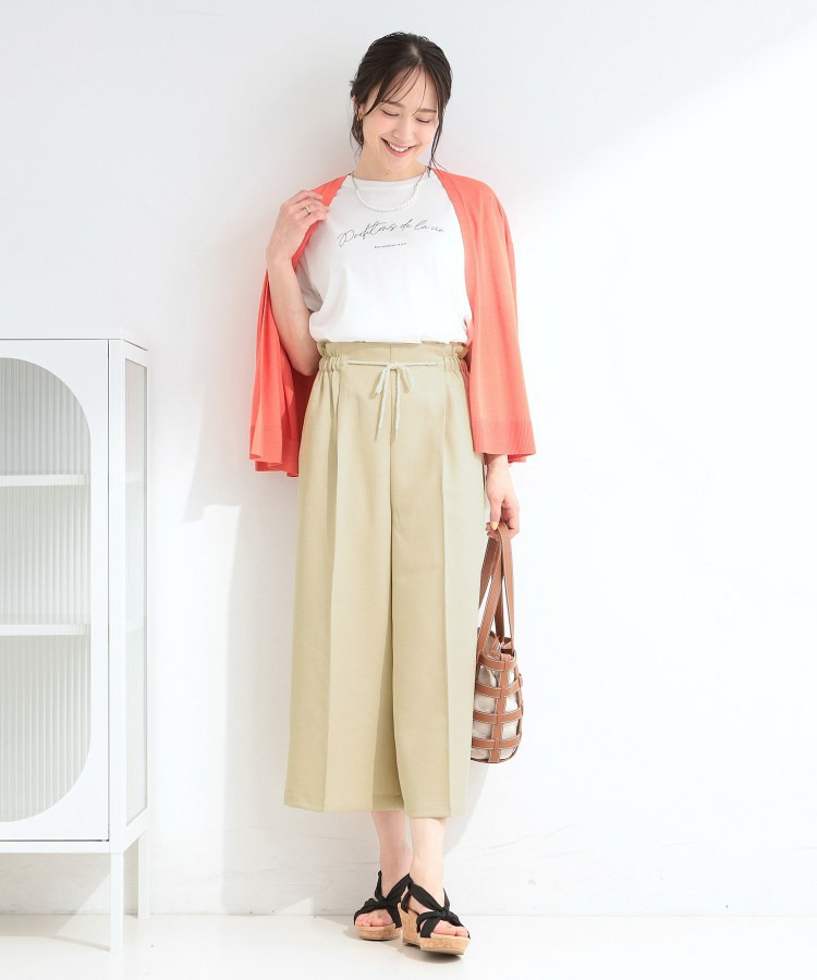 【S-LL】ロープベルトが爽やか ガウチョパンツ6