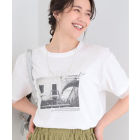 【ひんやり/S-LL/洗濯機可】色・柄選べる お袖チュールレイヤード プリントアソートTシャツ