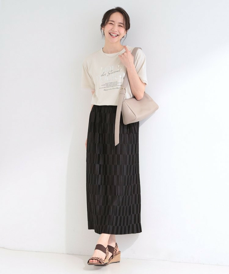 【ひんやり/S-LL/洗濯機可】色・柄選べる お袖チュールレイヤード プリントアソートTシャツ12