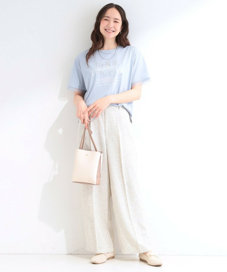 【ひんやり/S-LL/洗濯機可】色・柄選べる お袖チュールレイヤード プリントアソートTシャツ16