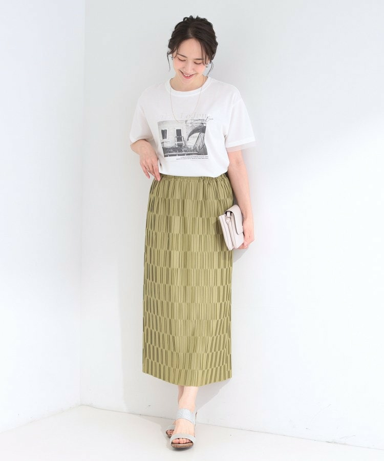 【ひんやり/S-LL/洗濯機可】色・柄選べる お袖チュールレイヤード プリントアソートTシャツ20