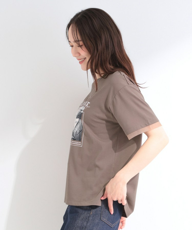 【ひんやり/S-LL/洗濯機可】色・柄選べる お袖チュールレイヤード プリントアソートTシャツ23