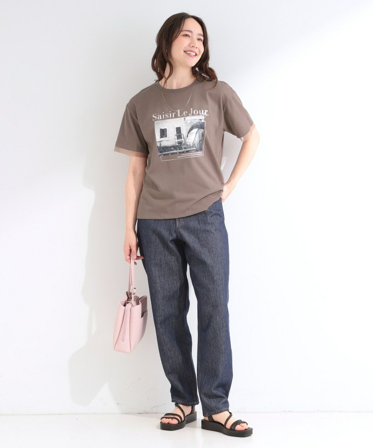 【ひんやり/S-LL/洗濯機可】色・柄選べる お袖チュールレイヤード プリントアソートTシャツ24