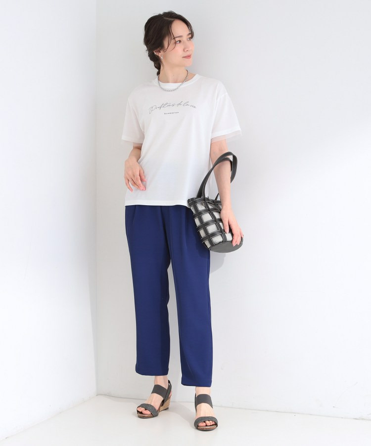 【ひんやり/S-LL/洗濯機可】色・柄選べる お袖チュールレイヤード プリントアソートTシャツ4