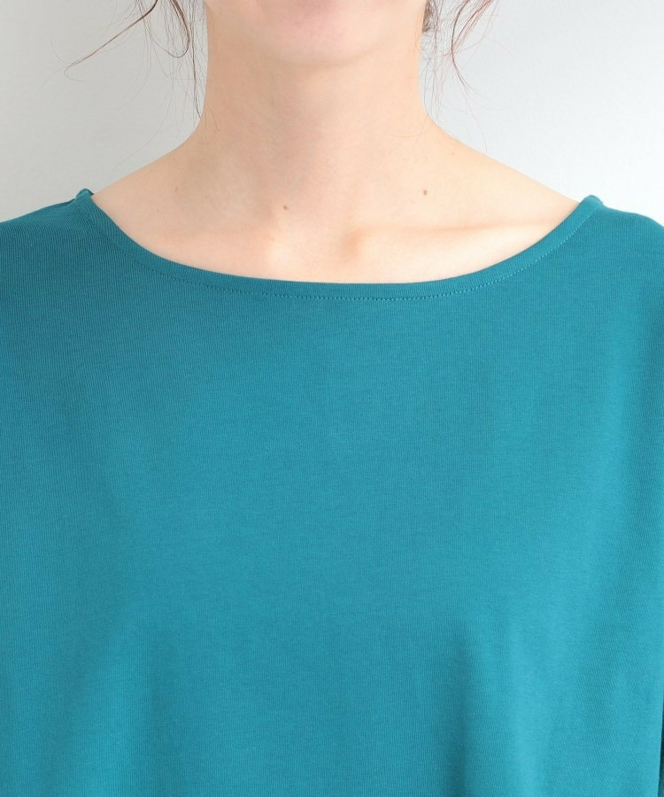 【洗濯機可/ひんやり/S-LL】裾レース切り替え ねじりお袖チュニック17