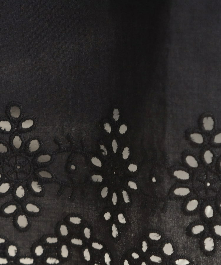 【洗濯機可/ひんやり/S-LL】裾レース切り替え ねじりお袖チュニック5