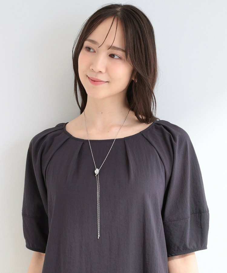 クリアパーツ ラリエットネックレス