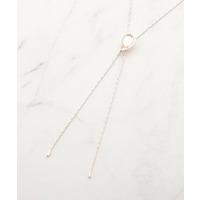 クリアパーツ ラリエットネックレス