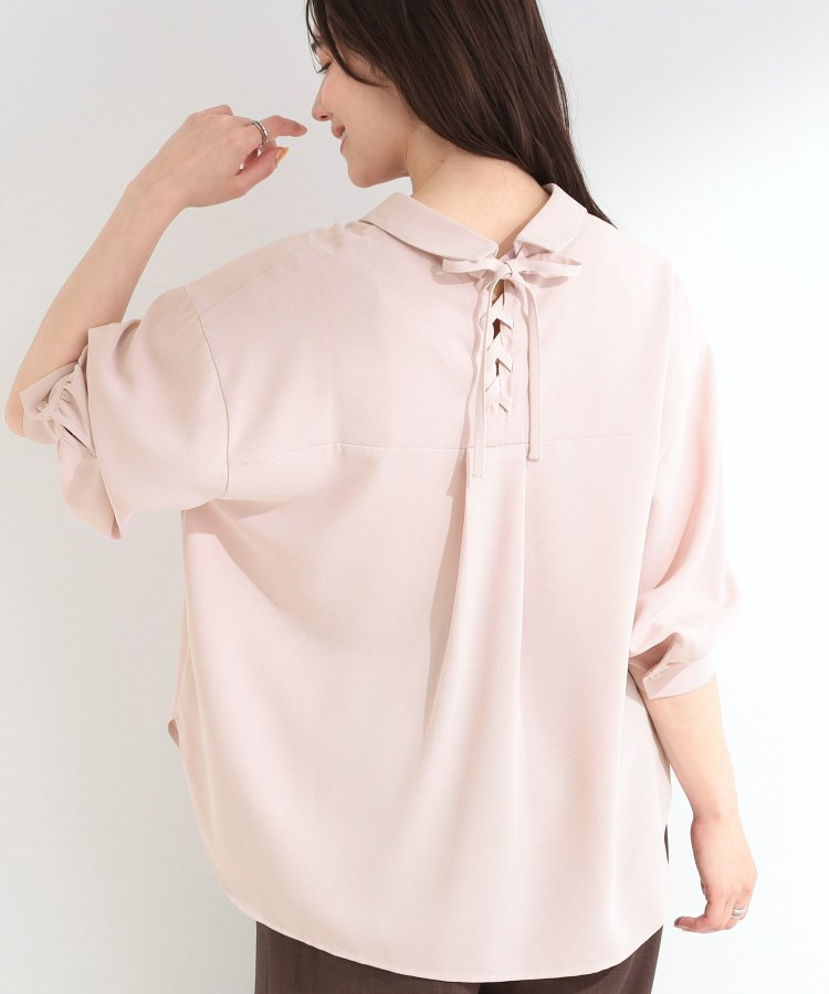 レースアップシャツ