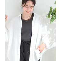 【S-LL/洗濯機可】後ろ姿も抜かりなく バックレースアップシャツ