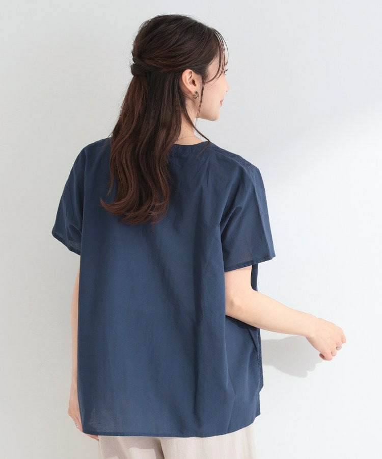 刺繍切り替え前あきブラウス11
