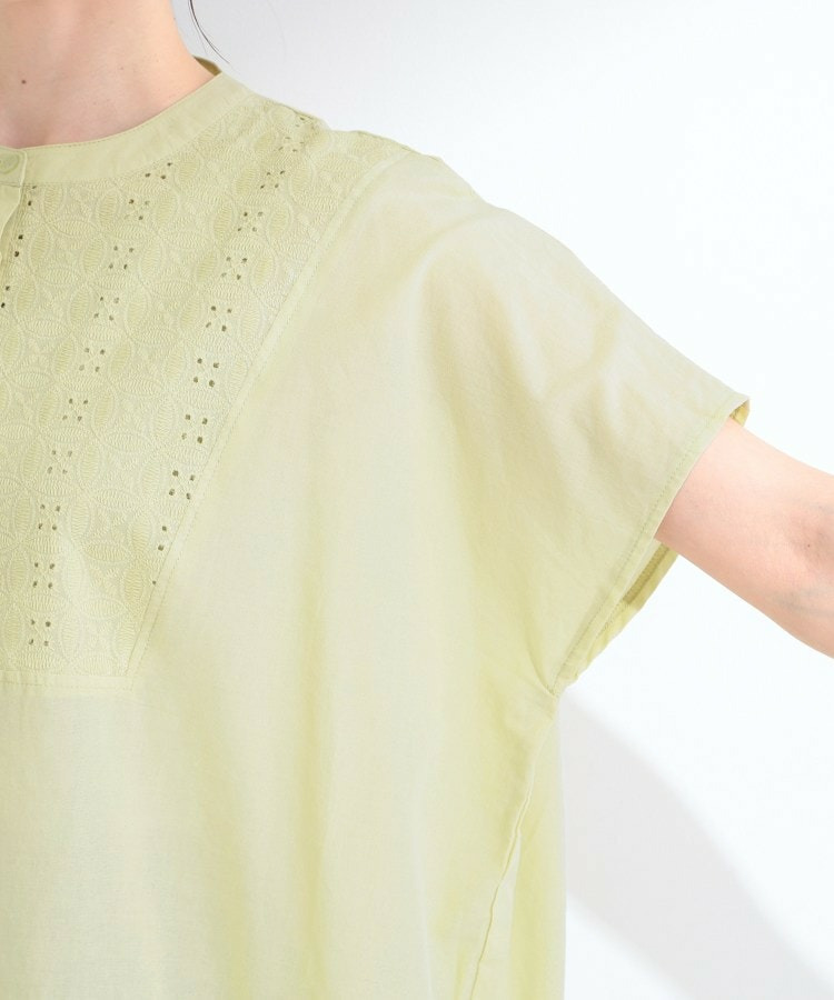 刺繍切り替え前あきブラウス18