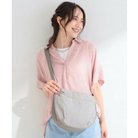 【撥水】7ポケットハーフムーンショルダーバッグ
