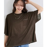 【S-LL/洗濯機可/体型カバー】ゆるっとこなれる 大人のシアースラブTシャツ