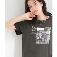 【ひんやり/S-LL/洗濯機可】真夏に着たい 大人のベーシックカラープリントTシャツ