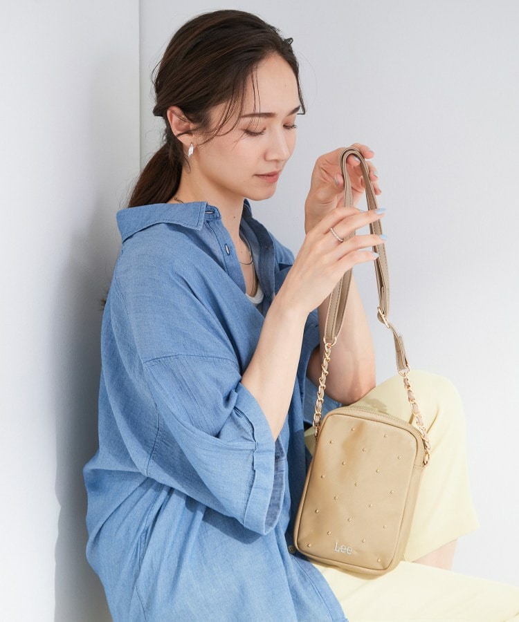 【Lee別注/撥水】スタッズミニショルダーバッグ12