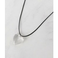 【マルチWAY】クリアハート紐ネックレス