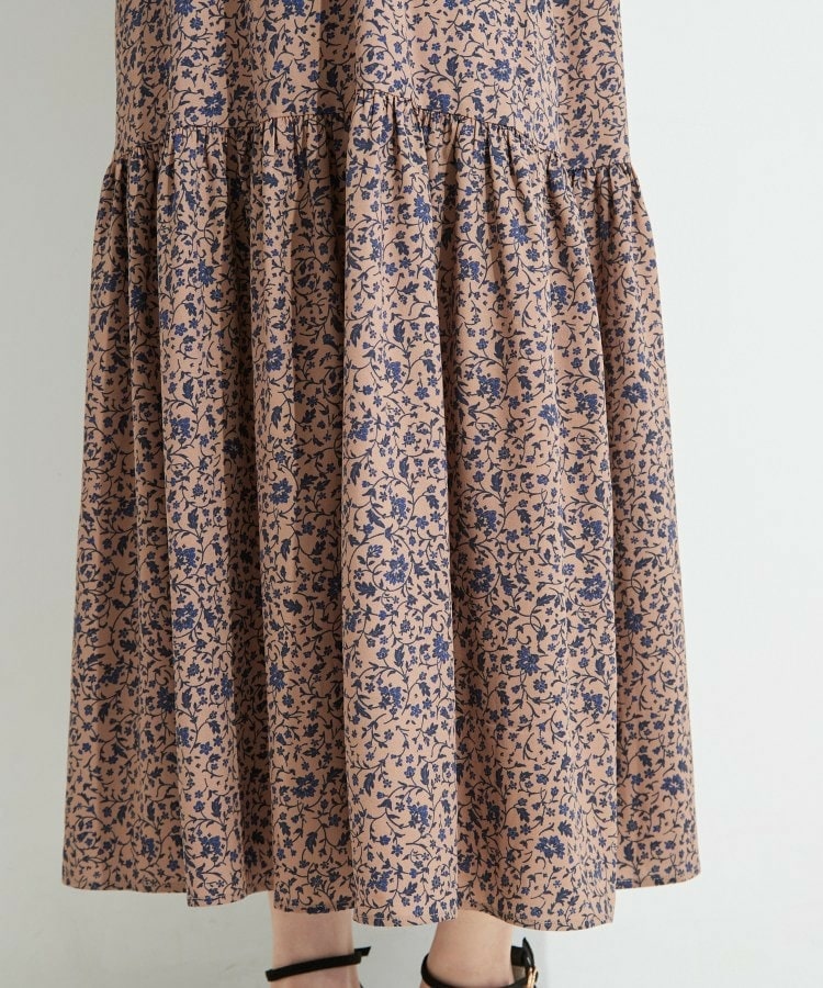 花柄ティアードワンピース16