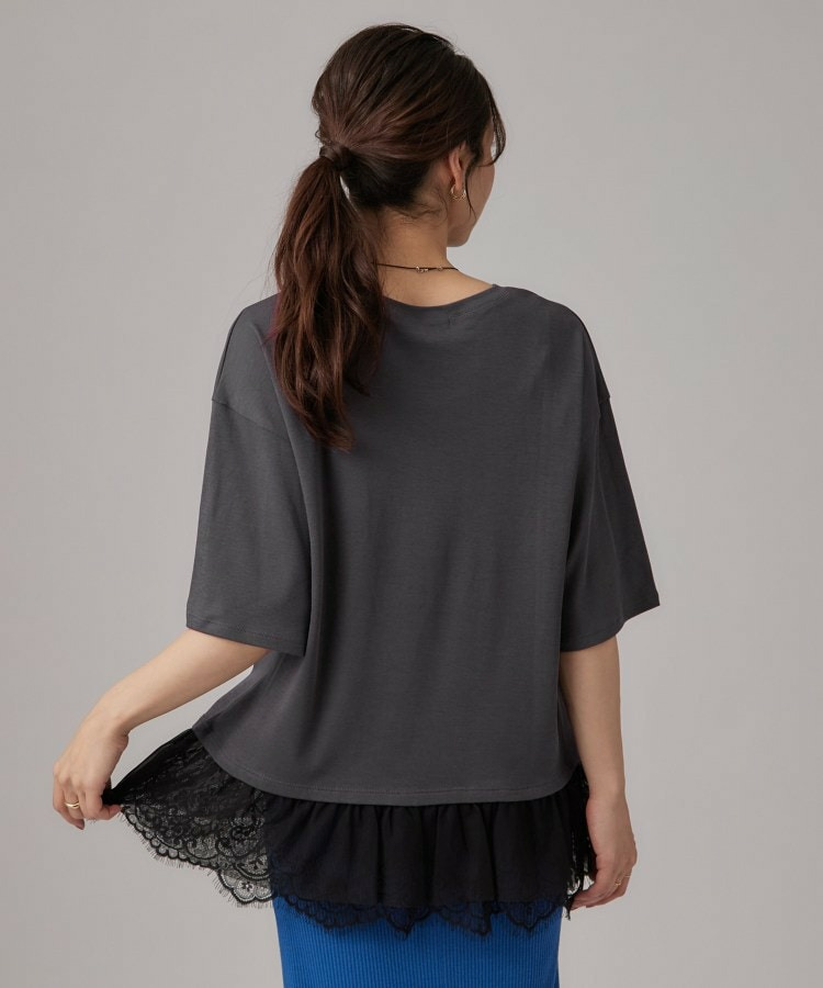 ひんやり裾レースTシャツ3