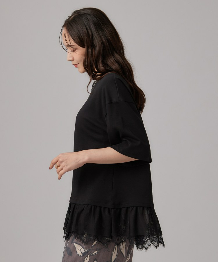 ひんやり裾レースTシャツ7
