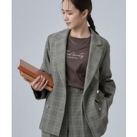 【セットアップ可/洗濯後しわになりにくい】ウールフィール ダブルジャケット