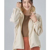 【S-LL/撥水】ゴールドパーツで女性らしく ギャザーブルゾン