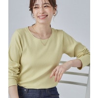 【S-LL】シンプルだから使いやすい すっきり見えの長袖トップス
