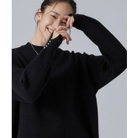 【洗濯機可/S-LL】もちもちで心地よい お袖パール もちここ裾ラウンドニット