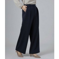 【セレモニー/通勤/S-3L】カットジョーゼットワイドパンツ