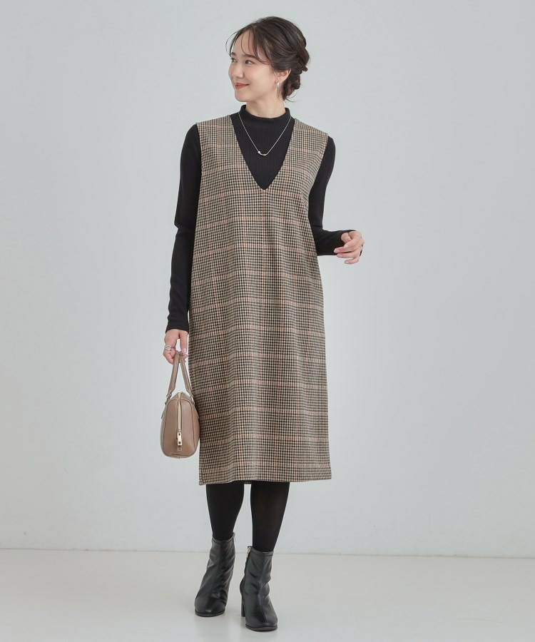 【2点セット/洗える/S-LL】時短でコーデ決まる ジャンドレ&リブインナー11