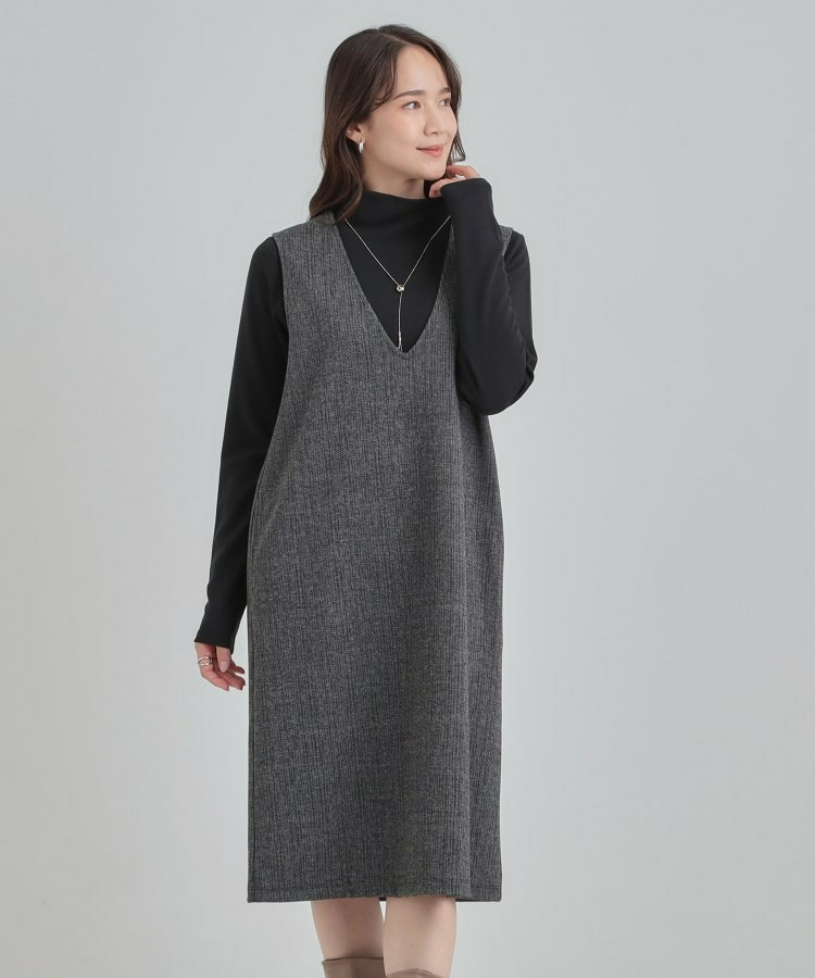 【2点セット/洗える/S-LL】時短でコーデ決まる ジャンドレ&リブインナー19