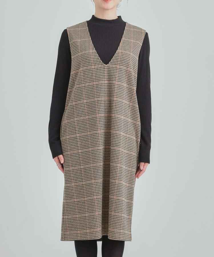 【2点セット/洗える/S-LL】時短でコーデ決まる ジャンドレ&リブインナー23