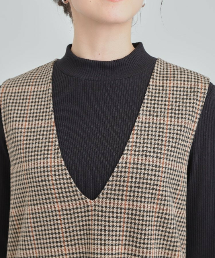 【2点セット/洗える/S-LL】時短でコーデ決まる ジャンドレ&リブインナー26