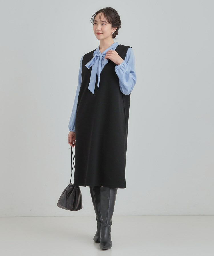 【2点セット/洗える/S-LL】時短でコーデ決まる ジャンドレ&リブインナー7