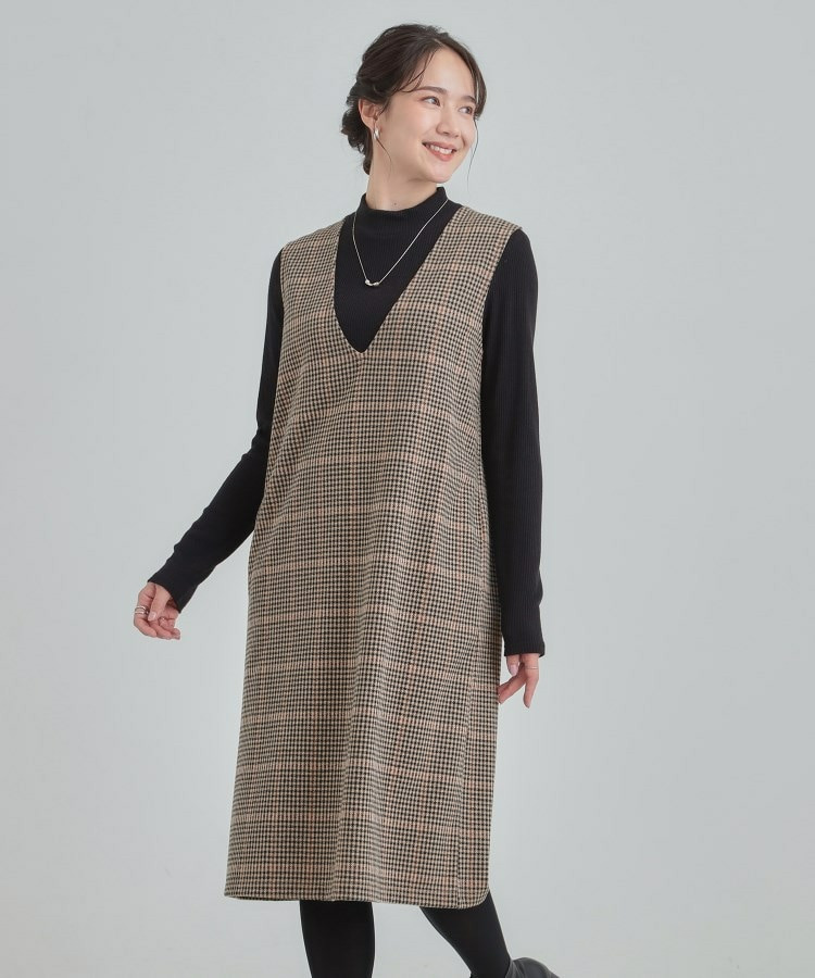 【2点セット/洗える/S-LL】時短でコーデ決まる ジャンドレ&リブインナー9