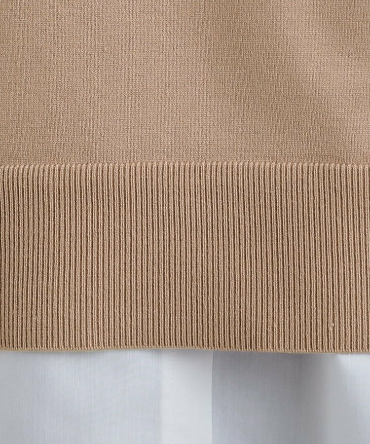 【2点セット/S-LL】時短で決まる もちもちニット&裾シャツインナー19