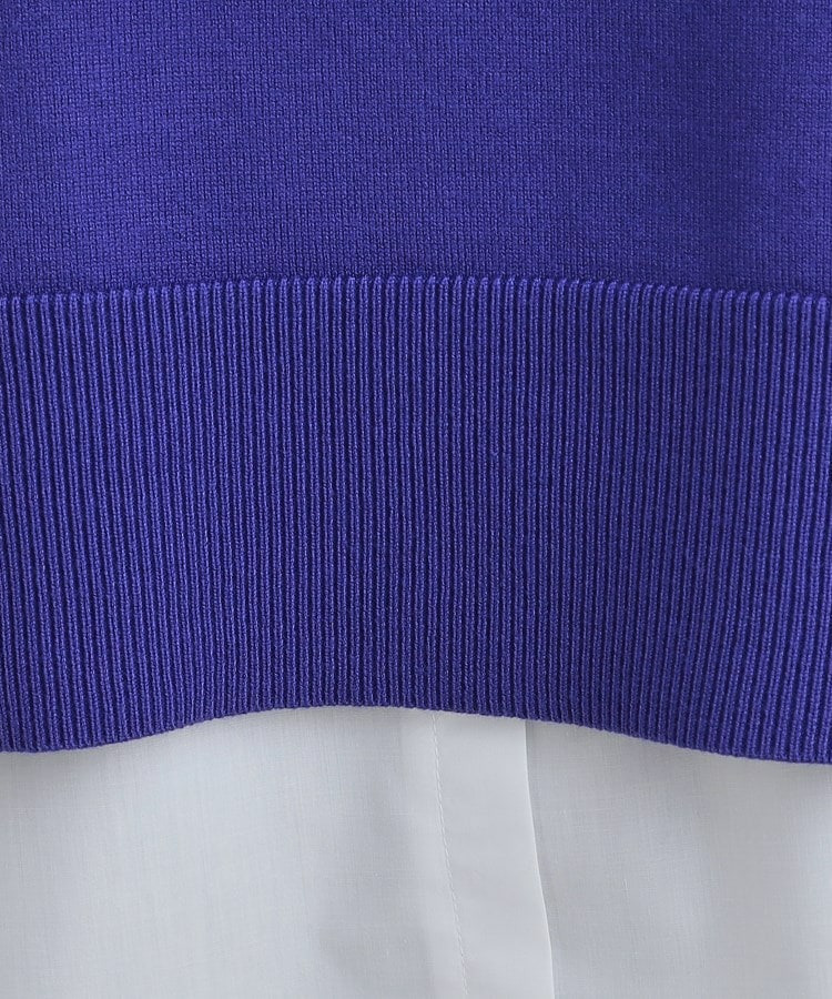 【2点セット/S-LL】時短で決まる もちもちニット&裾シャツインナー23