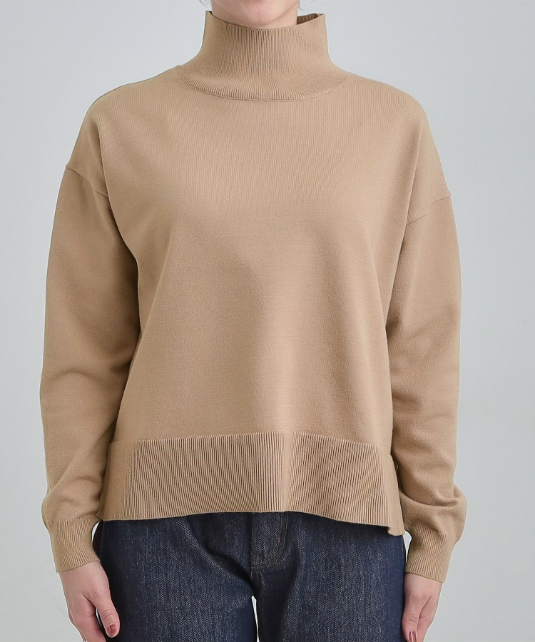 【2点セット/S-LL】時短で決まる もちもちニット&裾シャツインナー27