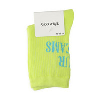 バックロゴカラフルクルー丈ソックス