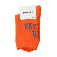 バックロゴカラフルクルー丈ソックス