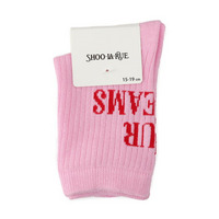 バックロゴカラフルクルー丈ソックス