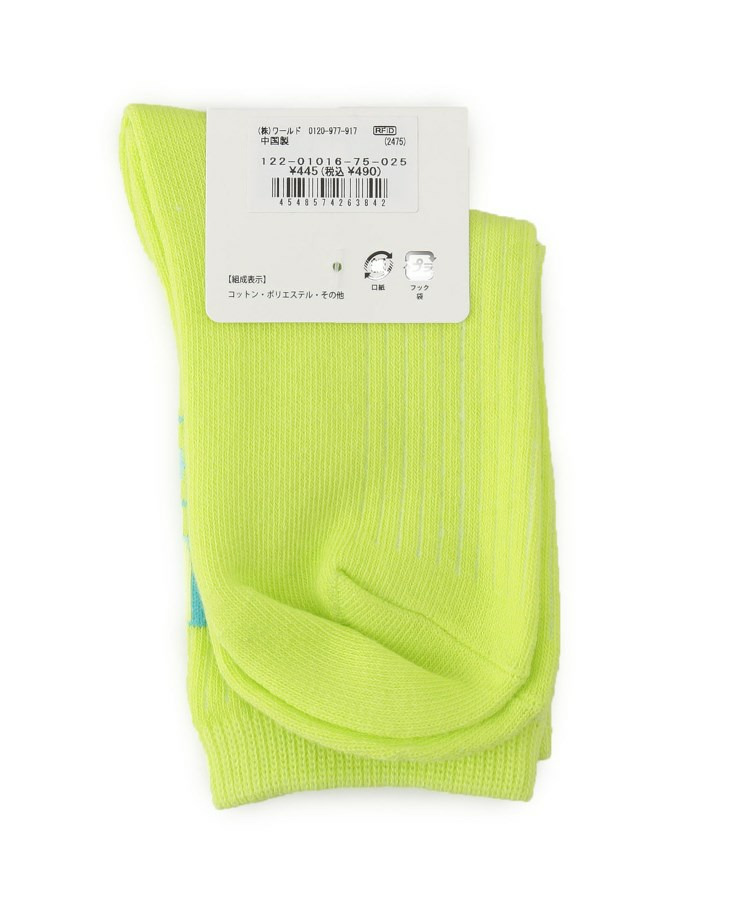 バックロゴカラフルクルー丈ソックス3