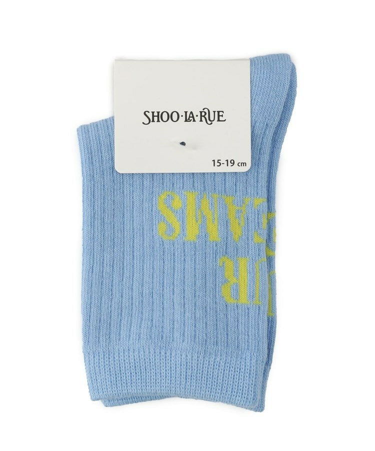 バックロゴカラフルクルー丈ソックス1