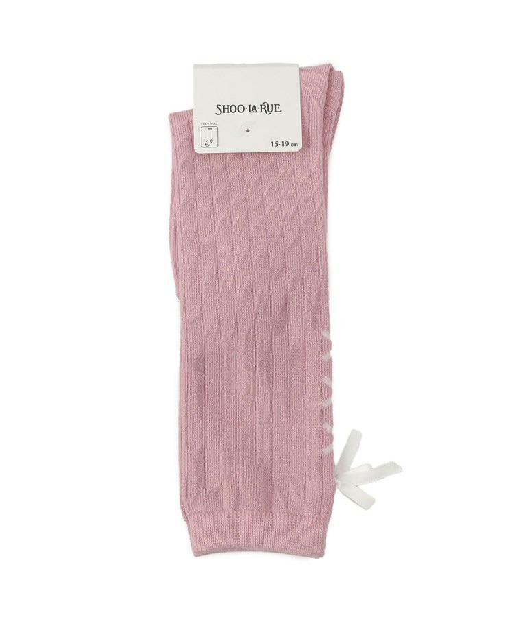 リボンレースアップ風ハイソックス2