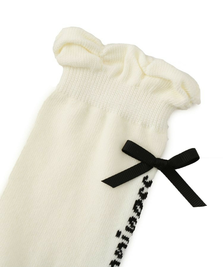 バックリボンロゴハイソックス4