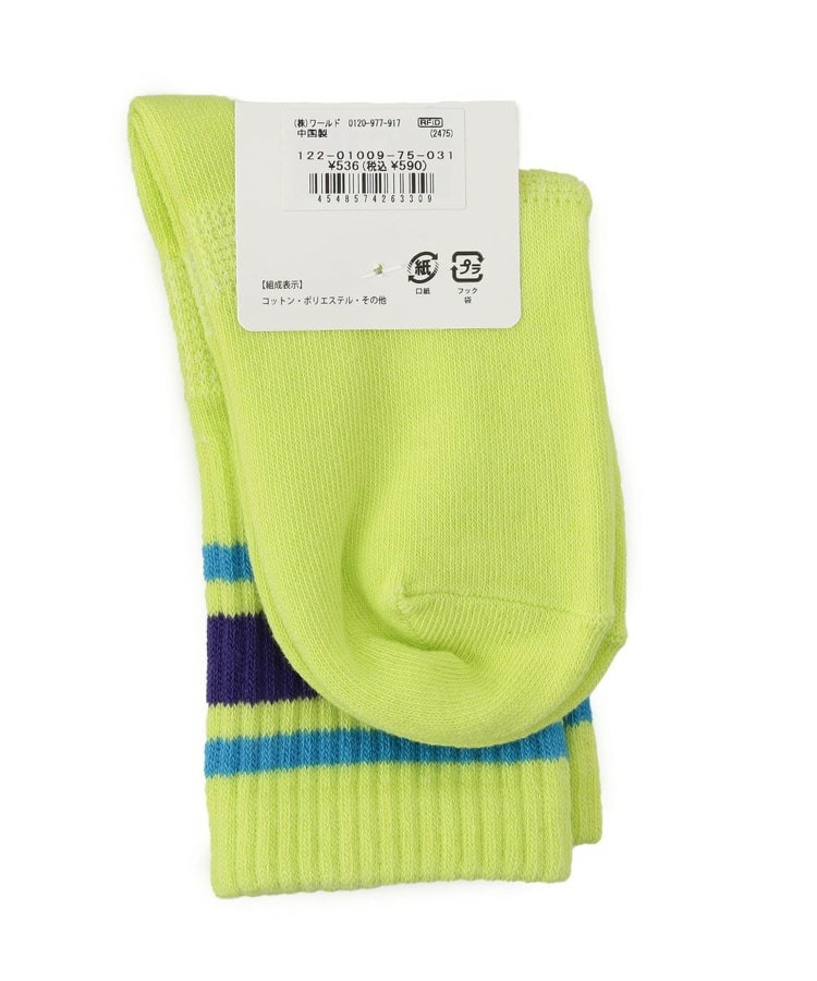 ラインクルー丈ソックス3